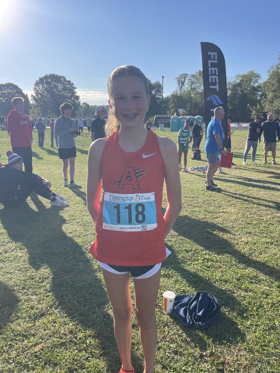 Who dropped 5 minutes off her first time of the season and made HONOR ROLL as a freshman today in 20:29!!??? THIS GIRL 🧡🖤 #SOexciting <a href="/AHSRaptorsAD/">AHS Athletics</a> <a href="/ahsgirls_xc/">AHS Girls Cross Country</a>