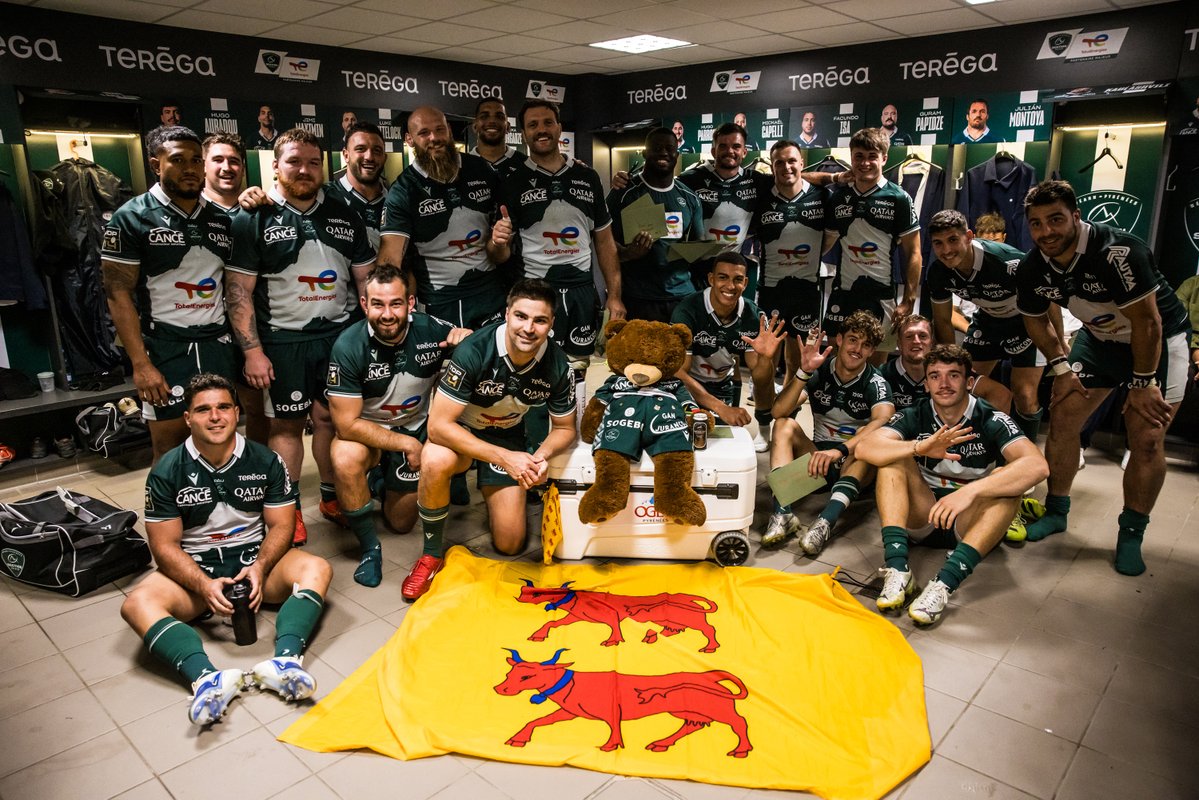 SectionPaloise's tweet image. 😁 Des Béarnais heureux !
#SPAB #TOP14 #HonhaSection