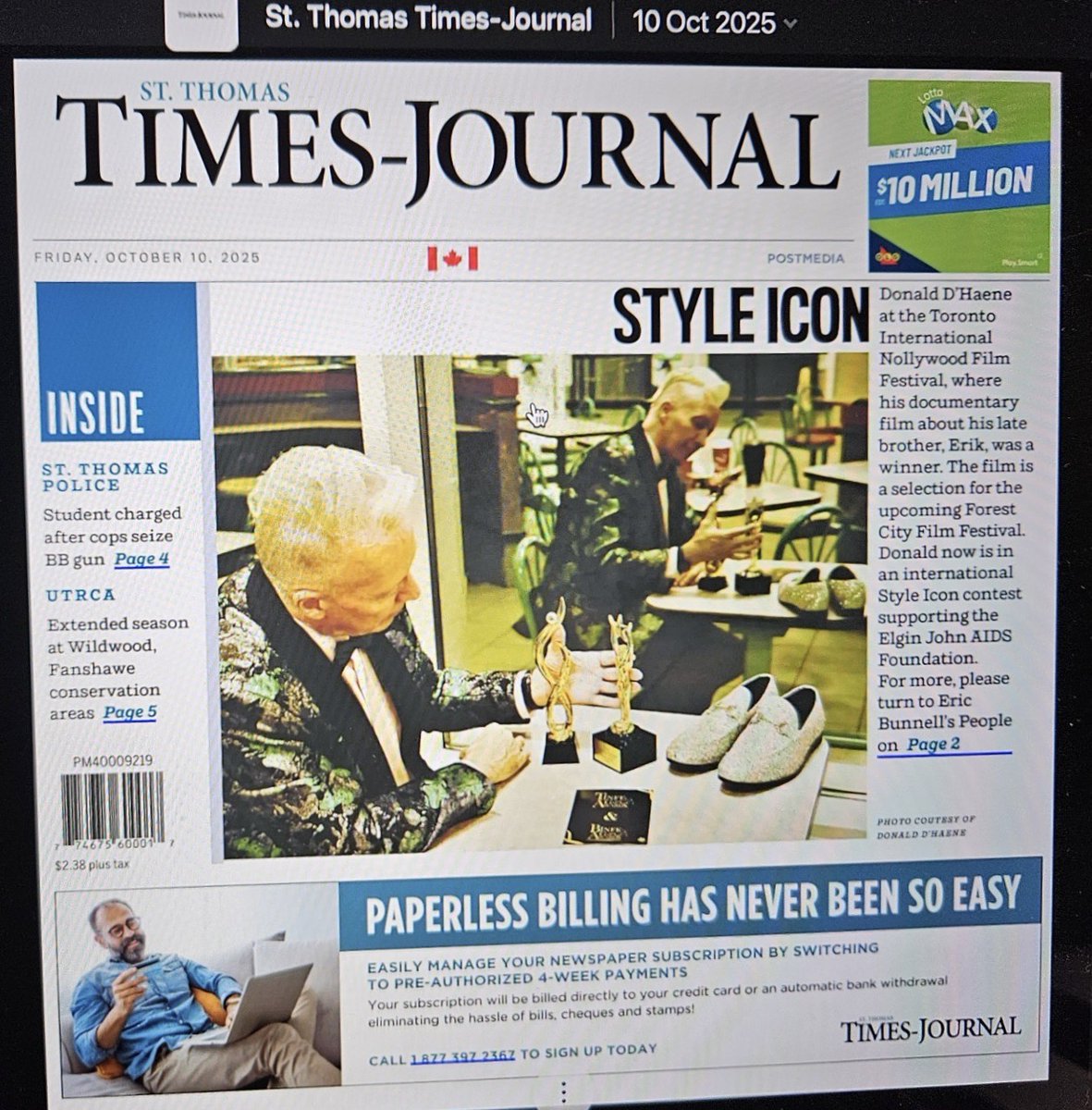 TheDonaldNorth's tweet image. Front page of @timesjournal #styleicon @donalddhaene1961 
stthomastimesjournal.com/opinion/column…