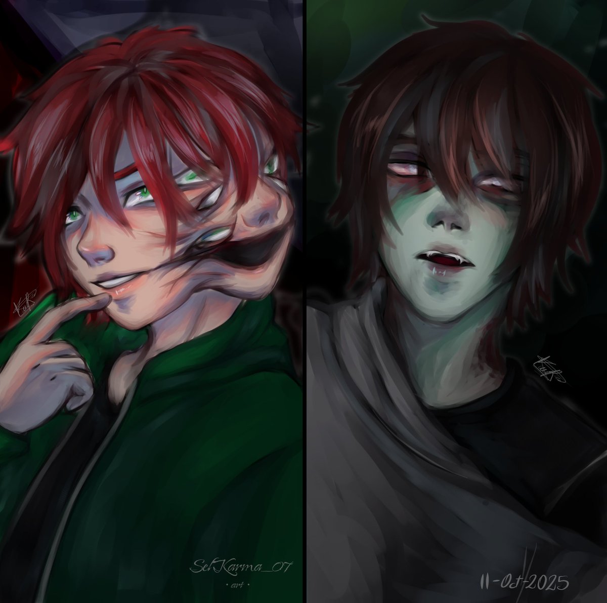 SelKarma07's tweet image. 🎃🎃
#fanart #Halloween #yezan135
@Yezan135