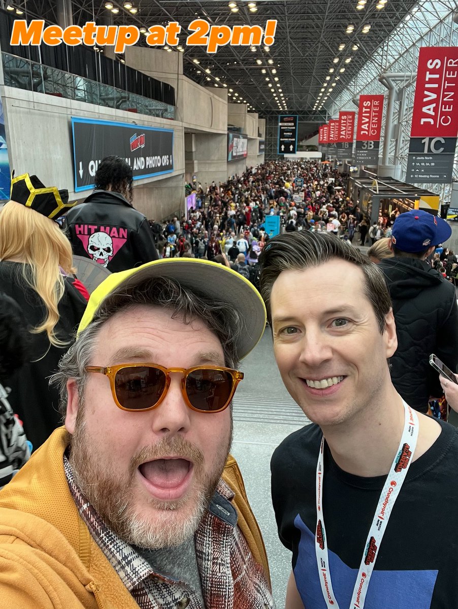 PViewd's tweet image. #NYCC here we come!

Reminder: Peaches NYCC meetup outside main Hall “3A” by the escalators! 2pm! Come say Hi!

(If there is anyone near the other escalators looking like us, that’s our doppelgängers…avoid at all costs. They will try and sell you a timeshare)

#NYCC #previewd