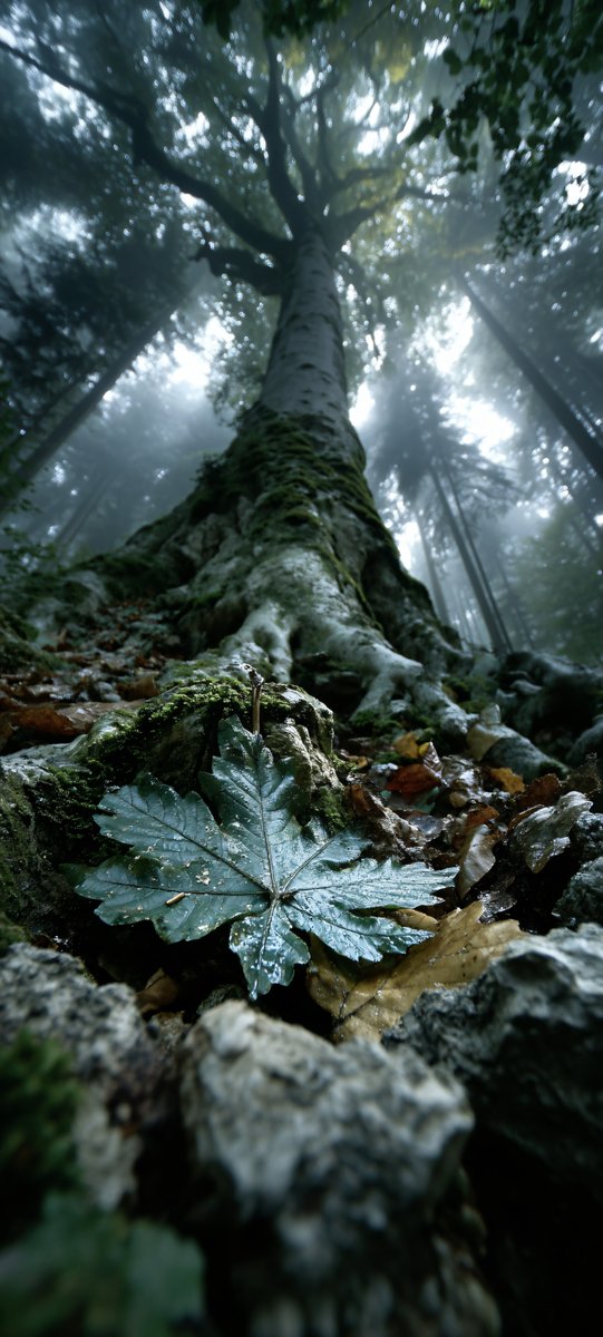 Halleyapps's tweet image. Low-angle shot that captures the deep, mysterious beauty of the forest floor!