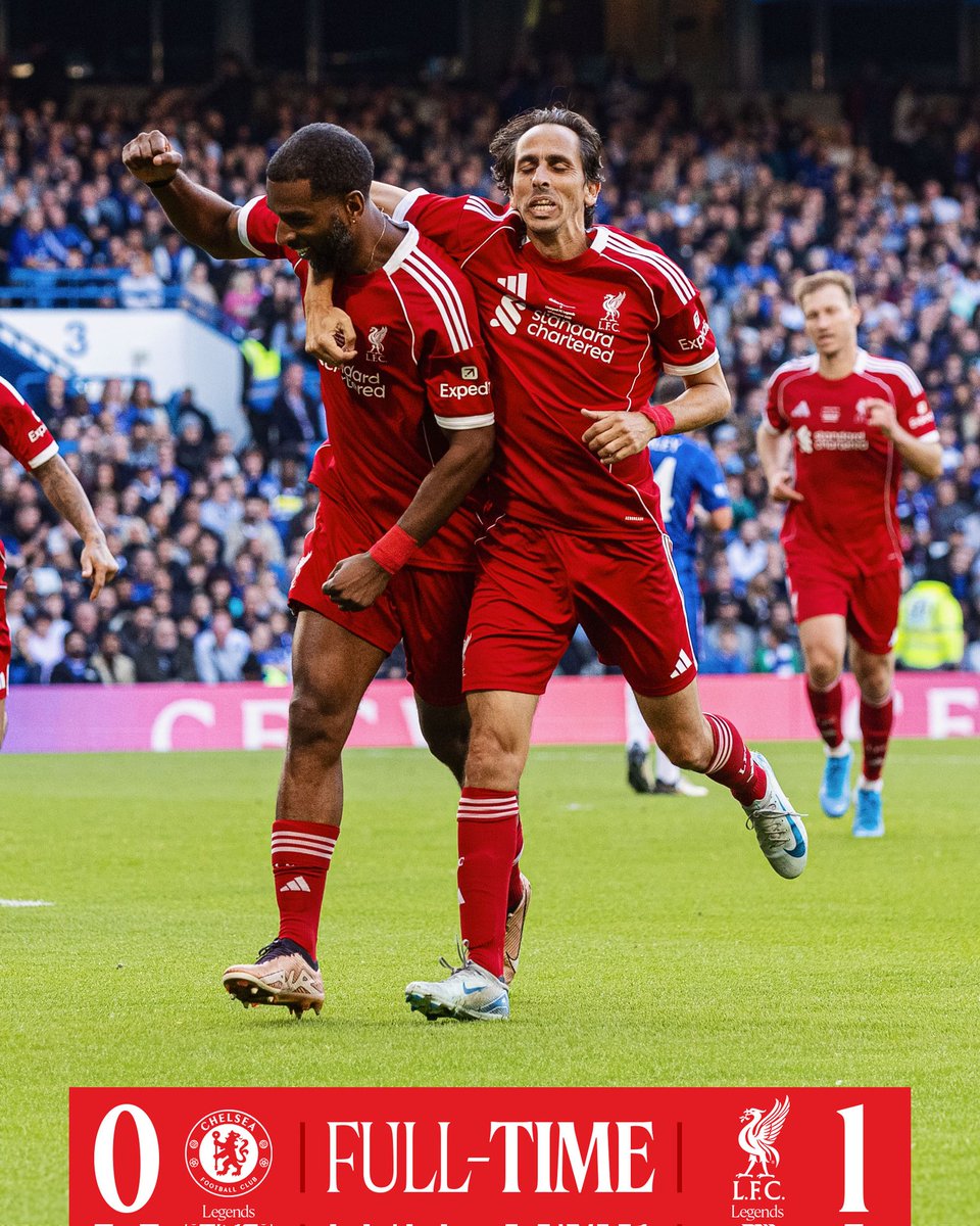thejurgenholic's tweet image. Liverpool dan Chelsea melakukan laga persahabatan amal antara para legenda di Stamford Bridge. 🤝

Liverpool Legends menang 0-1 oleh goal Ryan Babel.