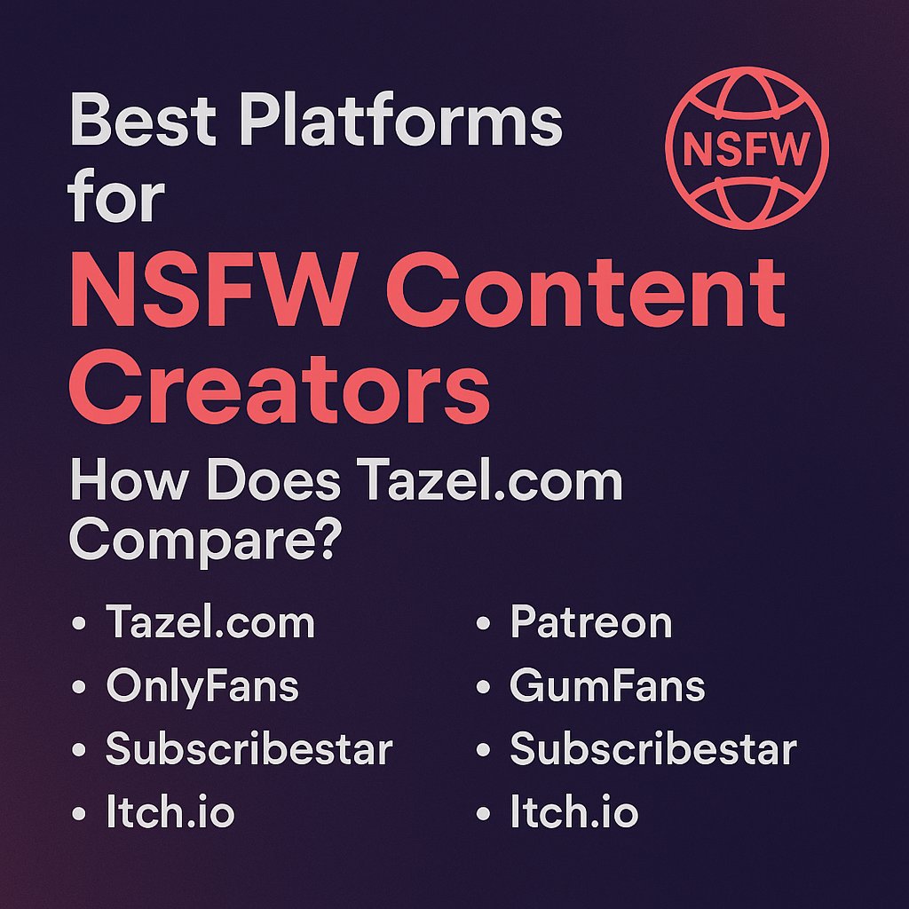 The “Creator Choice”: Where should NSFW creators post their work?
We ranked the top platforms side-by-side — and one stood above them all.
Read the comparison tazelme.com/2025/09/05/bes…
#ContentCreators #SideHustle #CreatorTools #MakeMoney