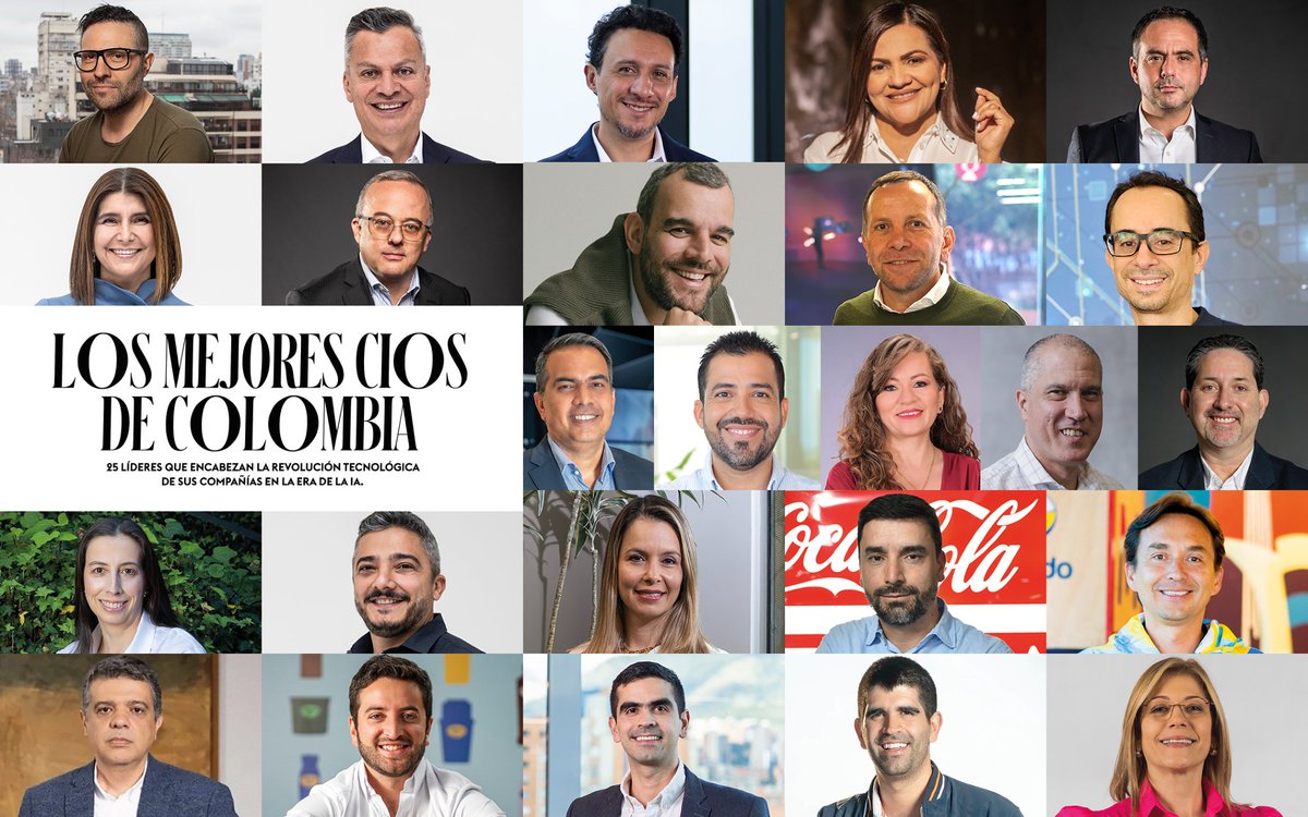 forbescolombia's tweet photo. #DeLaSemana ¡Listado de portada! Forbes Colombia reconoce a los 25 principales líderes de tecnología que están transformando sus compañías para una nueva era de la inteligencia artificial. 👉https://t.co/x6oia2weIT https://t.co/An9DgdwFSw
