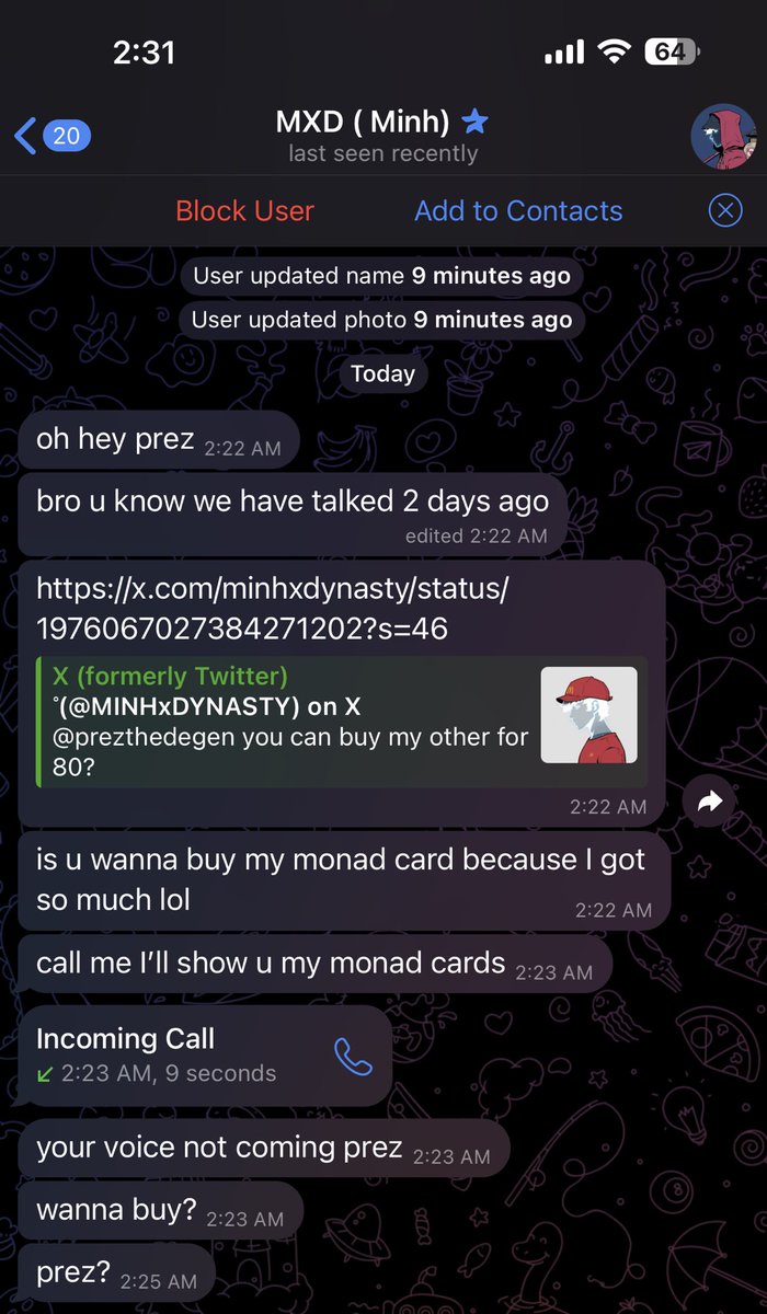 prezthedegen's tweet image. liqs were so bad yesterday even your favorite (not fake at all) kols are resorting to selling their monad cards in desperation