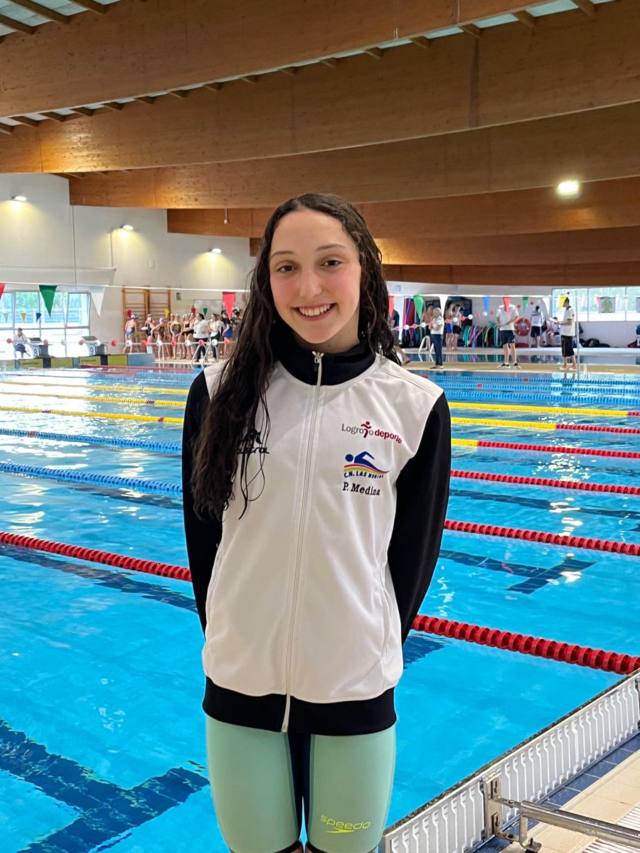 Paula Medina (10) @c_n_las_norias  mejor marca de 15 años en la prueba 200 libres con un tiempo de 2:03.86