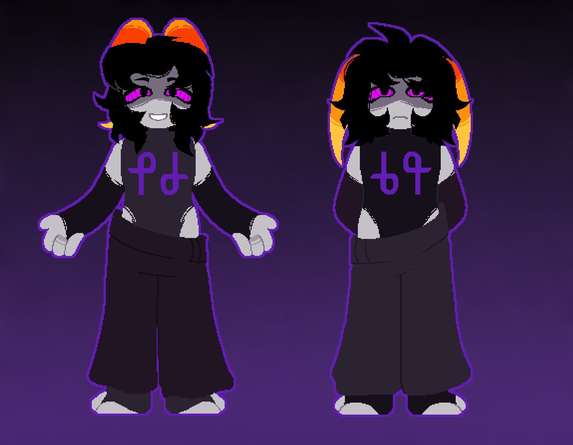 Exowills's tweet photo. Posting these two silly twins, love how they came out so I wanna share #homestuck #originalcharacters https://t.co/4gYbruUtuQ