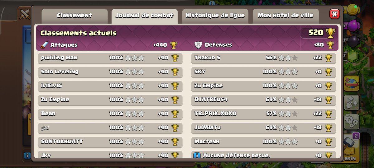 GiannosPapsab's tweet photo. @ClashofClans Something is wrong here. The leaderboard has the correct trophies and also it says I've done 11 attacks and not 12 as you see in the first picture. https://t.co/6ZQF0yd3oy