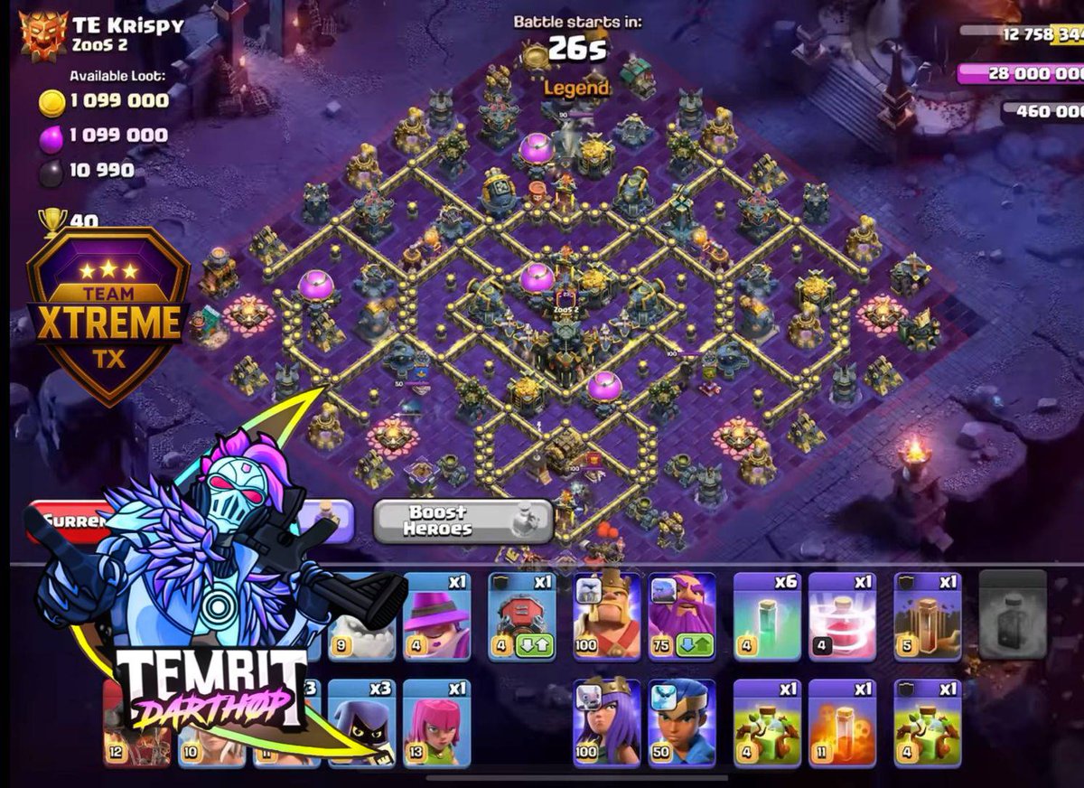 ◾Kazuma❄️ :-
link.clashofclans.com/en?action=Open…
◽ELV GH⭕ST :-
link.clashofclans.com/en?action=Open…
◾TE Krispy :-
link.clashofclans.com/en?action=Open…
#ClashOfClans #legendbases #tx