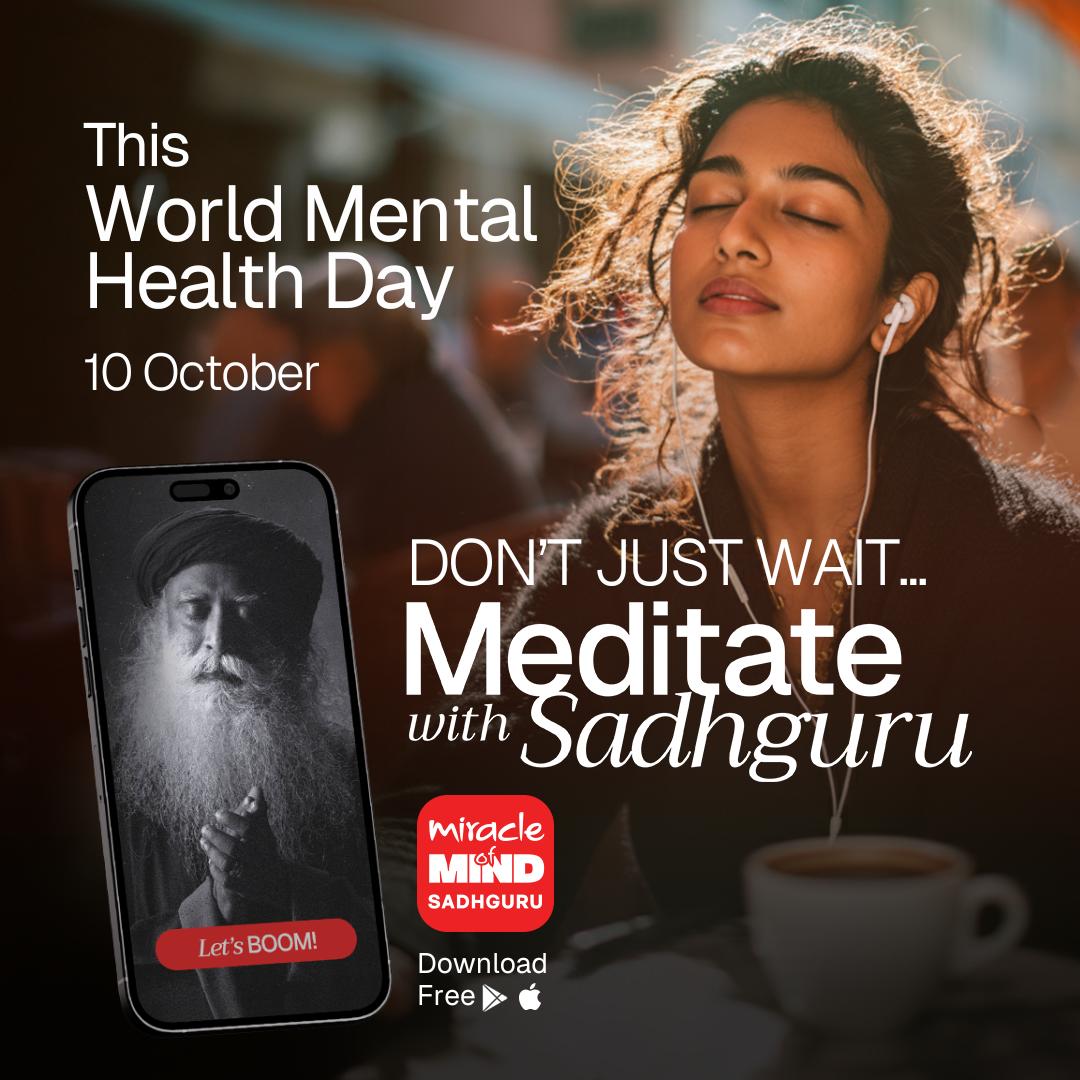 Maheskanth's tweet image. #WorldMentalHealthDay 
#DontWaitMeditate @miraclemindapp