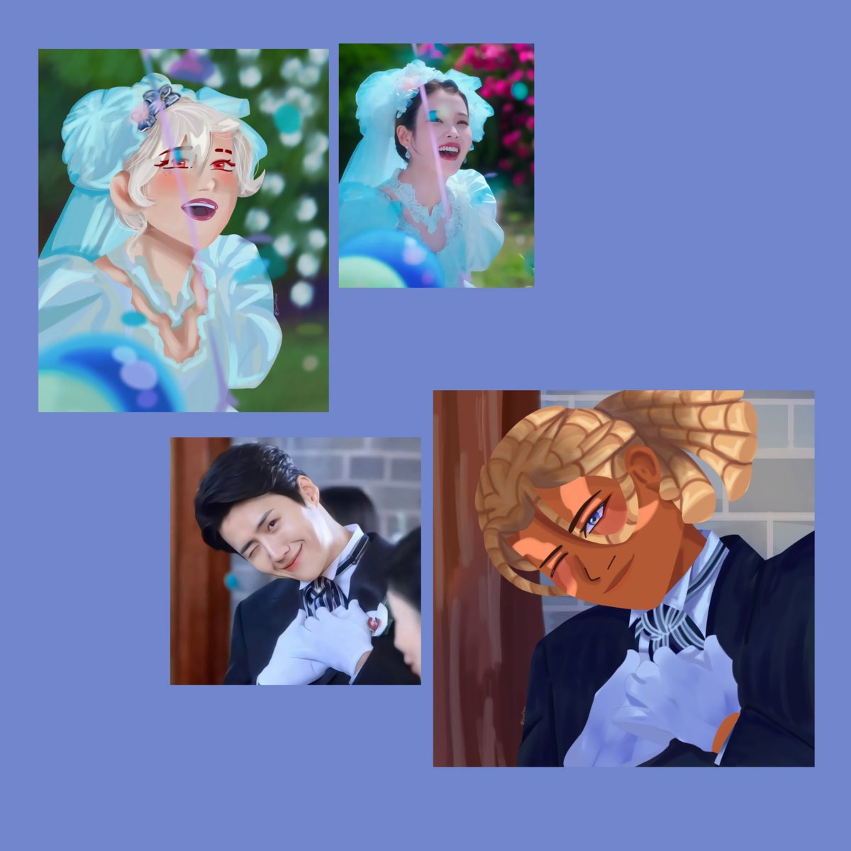 SunflowHamato's tweet image. Humanized Usagi in a wedding dress, why not?🤔

The drama still hurts. When life gives you tangerines x Leosagi 🩵🍊

#leosagi #leochi #leoxusagi #rottmnt #fanart #yuichiusagi #samurairabbit #leoichi