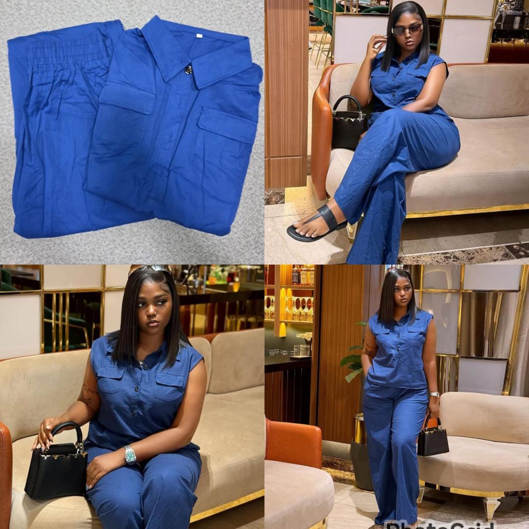 FavourEnebel4's tweet image. *LUXE 2PCS SET 😍* *S M L XL TO FIT 8-14* *40,000NAIRA TO SELL* *Topnotch Quality 💯* *Kindly repost🙏*