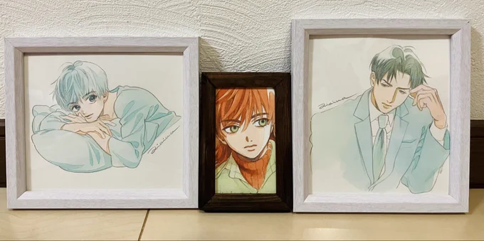 【原画販売】 J庭にてらくがき原画3点、販売しようと思います 想(2500円) あお(2500円) オレンジ少年(2000円) 今回は、販売方法を抽選にさせてもらうことにいたしました詳しくはリプライにつなげます 必要な方だけお読みください〜!