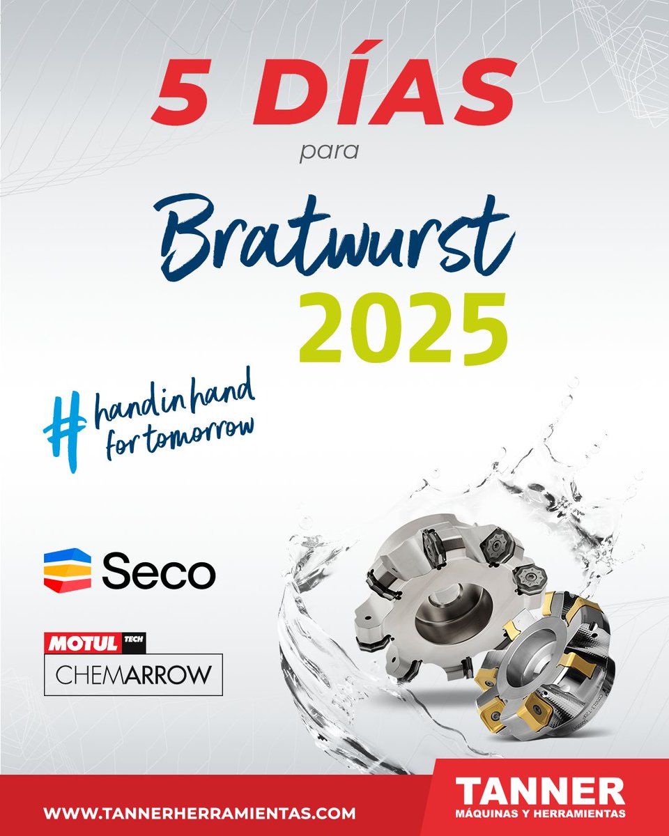 TannerMyH's tweet photo. ¡A 5 días! De conocer la última tecnología en herramientas industriales

📅 Jueves 9 de Octubre de 2025 
🕘 12:00 hrs - 19:00 hrs 
📍 Parque Tecnológico Innovación

¡No espere más! Regístrese.
https://t.co/sQhWqq342W

#SCHUNKBratwurst2025 #RegistroEvento https://t.co/lzg6yIbNIS