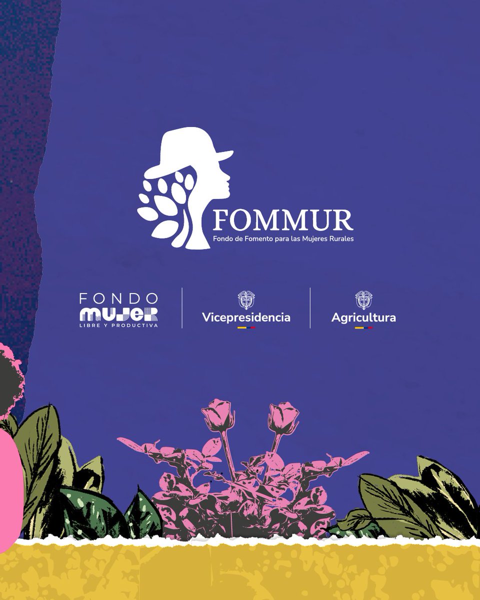 🔎 Uno de los principales propósitos del Fondo de Fomento para las Mujeres Rurales #FOMMUR de <a href="/MinAgricultura/">Min. de Agricultura</a>, es garantizar que accedan a  formación, activos productivos y conexiones comerciales, fortaleciendo la justicia social y equidad en el ámbito rural.