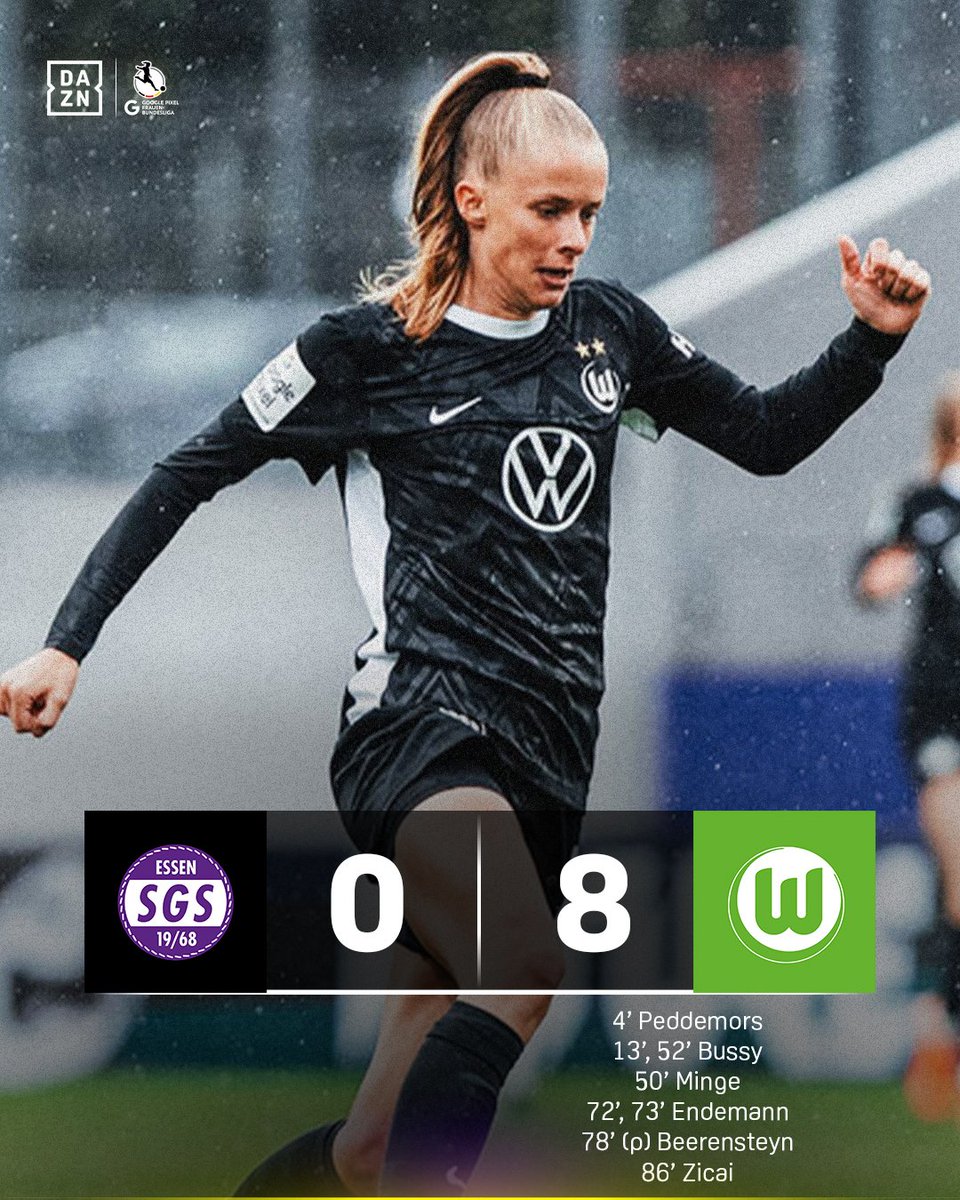 👀 Wolfsburg and Bayern, Bayern and Wolfsburg.

Level on points &amp; goal difference at the top of the table, after today's ofensive displays.

Watch live for free on DAZN.com in select territories.

#DieLiga