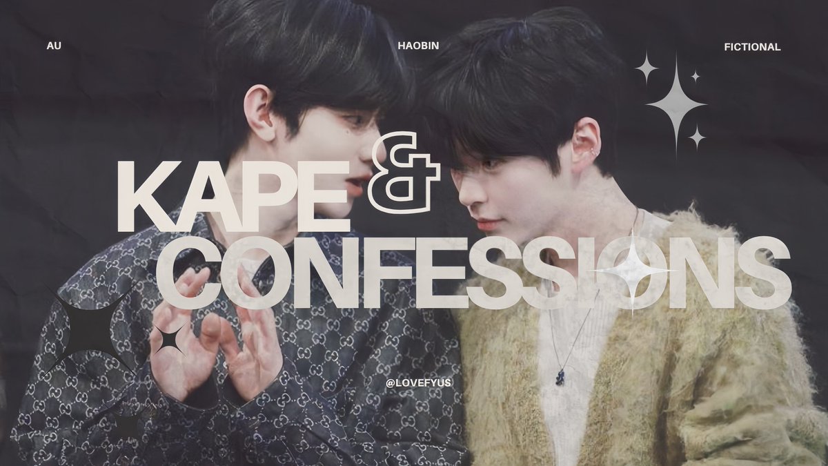 📖
ㅤ
“kape at confessions”

𓄲 #binneul #빈늘 filo au — two years after their quiet breakup, they find themselves working together again for their university’s arts festival. 
ㅤ
