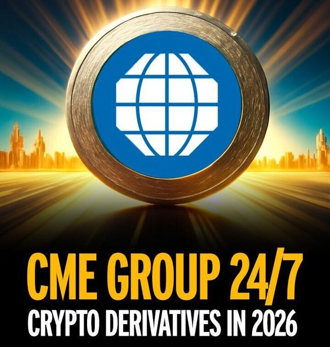 CoinBlazee's tweet image. 🚨 INSIGHT: CME Group plans 24/7 crypto derivatives trading in early 2026, pending approval 🕒
📈 Institutional access to round-the-clock BTC &amp;amp; ETH futures may reshape global liquidity
#CME #CryptoDerivatives #Bitcoin #BTC #Ethereum #ETH #Crypto #DigitalAssets #Web3 #Blockchain