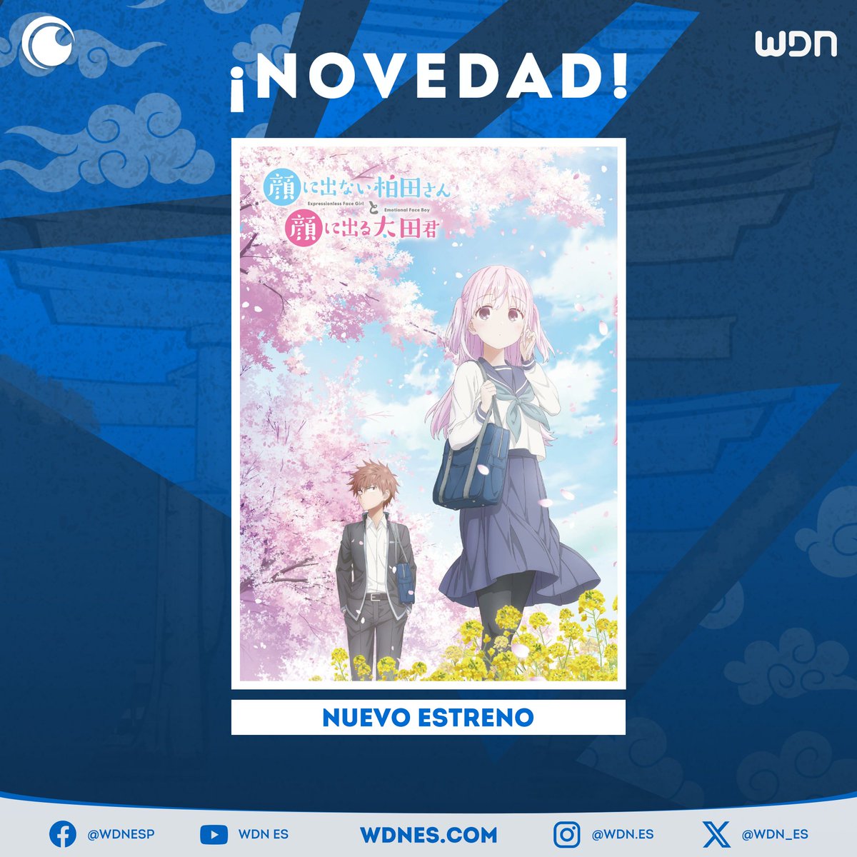 wdn_es's tweet photo. 📺 | Anime
El primer episodio de "Inexpressive Kashiwada and Expressive Oota" ya se encuentra subtitulado en Crunchyroll, nuevos episodios llegarán semanalmente. #Anime #Crunchyroll https://t.co/FeXLBjTPsL