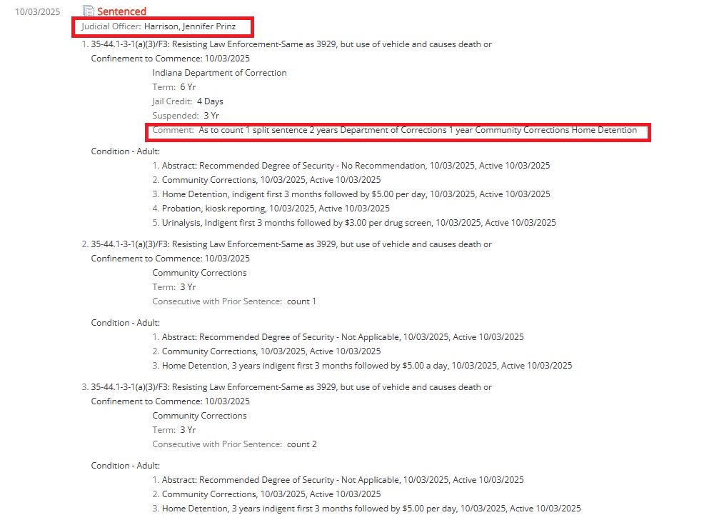 x.com/WTHRcom/status…

-Runs from police going 140mph with his 14 yr old brother and 32 yr old cousin in the car
-Crashes and kills 21-year-old Makayla Hankins
-as usual, plea deal from <a href="/MCProsecutors/">Marion County Prosecutor’s Office</a> <a href="/ryanmearsindy/">Ryan Mears</a> for nine and 48 years
-Judge instead gives 2 years in jail