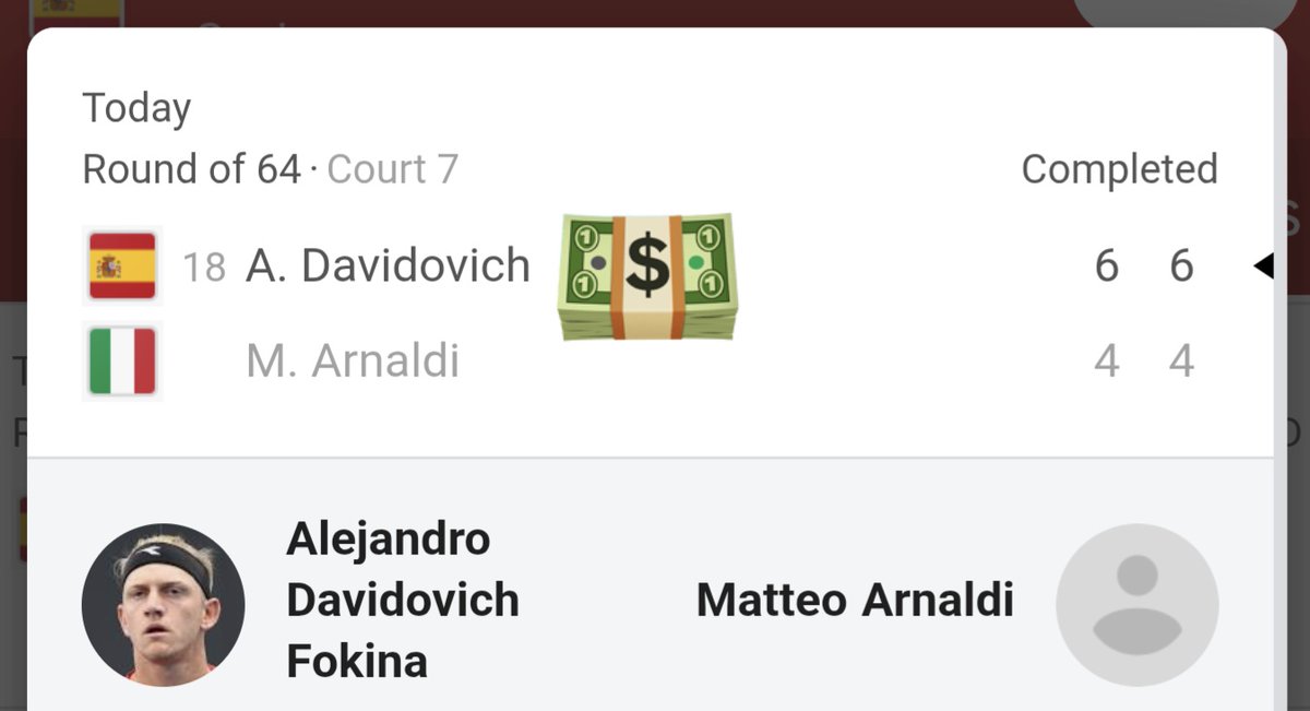 BuckarooBets's tweet photo. 🟡 ANOTHER SWEEP IN THE CHAT!
😏 7-0 FREE RUN 🫰 #BUCKAROO 

🪙 $3,000 🪙 Dav Fokina ML ✅✅
🪙 $1,000 🪙 D. Fokina 1S ML ✅✅
🎫💦 Fokina Wins 2-0 +120 ✅✅ https://t.co/Teri1brX3g