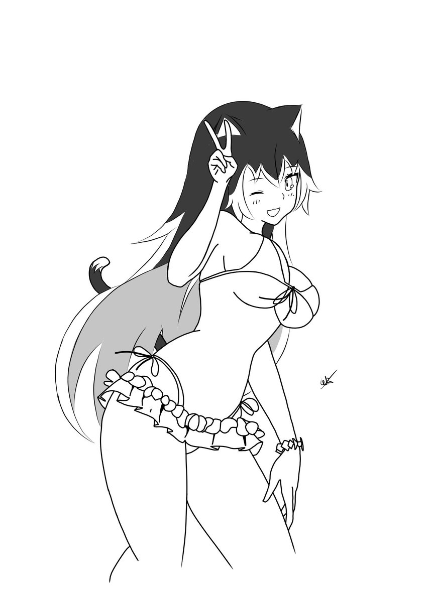 KeonekoV84745's tweet photo. Un dibujito de mi hermana gemela Kelly 😺
#art #commissionopen #Commission #neko https://t.co/3d95yYKdI1