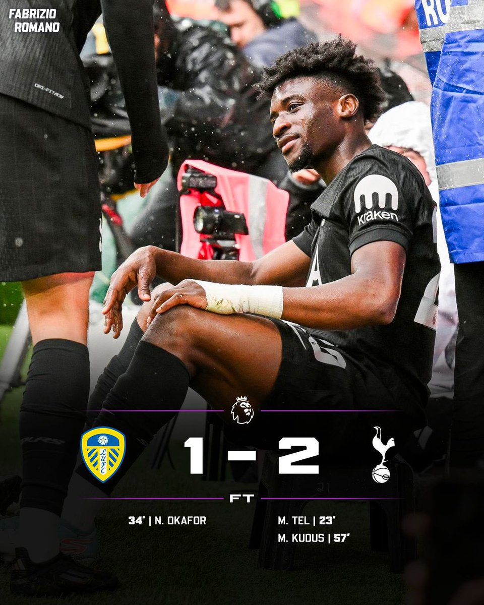 FabrizioRomano's tweet image. Spurs win with Kudus’ first goal! 🤍🪑

Who’s been your Man of the Match?