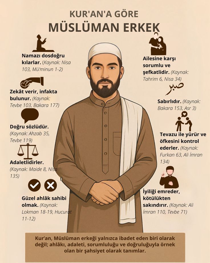 tesetturvenamaz's tweet photo. Kur'an-ı Kerim'e göre Müslüman erkek ve Müslüman kadın: https://t.co/l3Oe99NAo1