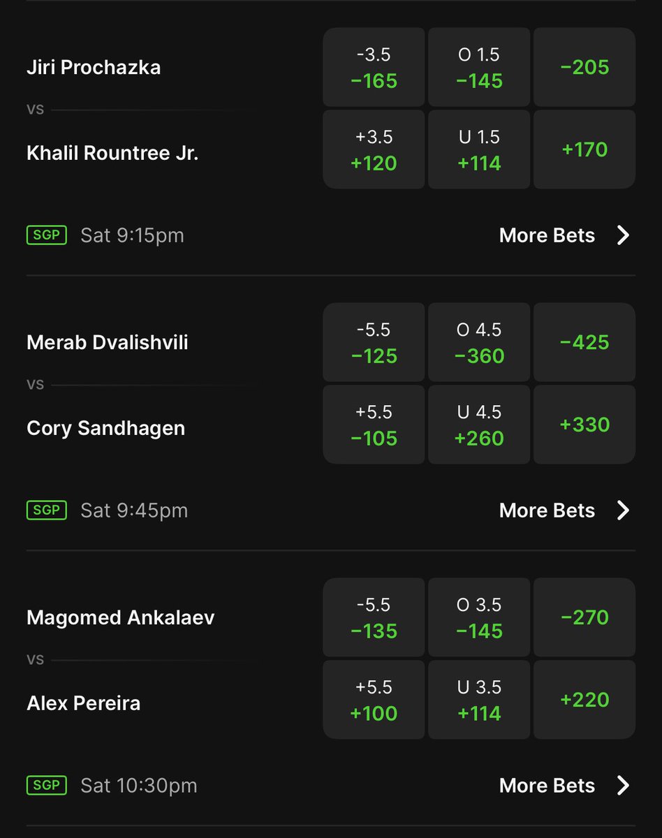 DreamsBets's tweet photo. 🚨 15U UFC SUPER MAX 🚨

20-6 lifetime on 15Us. Guaranteed winner.

My bot will send to everyone who 𝗟𝗜𝗞𝗘𝗦.
(must be following @DreamsBets ) https://t.co/5ld75ystWj