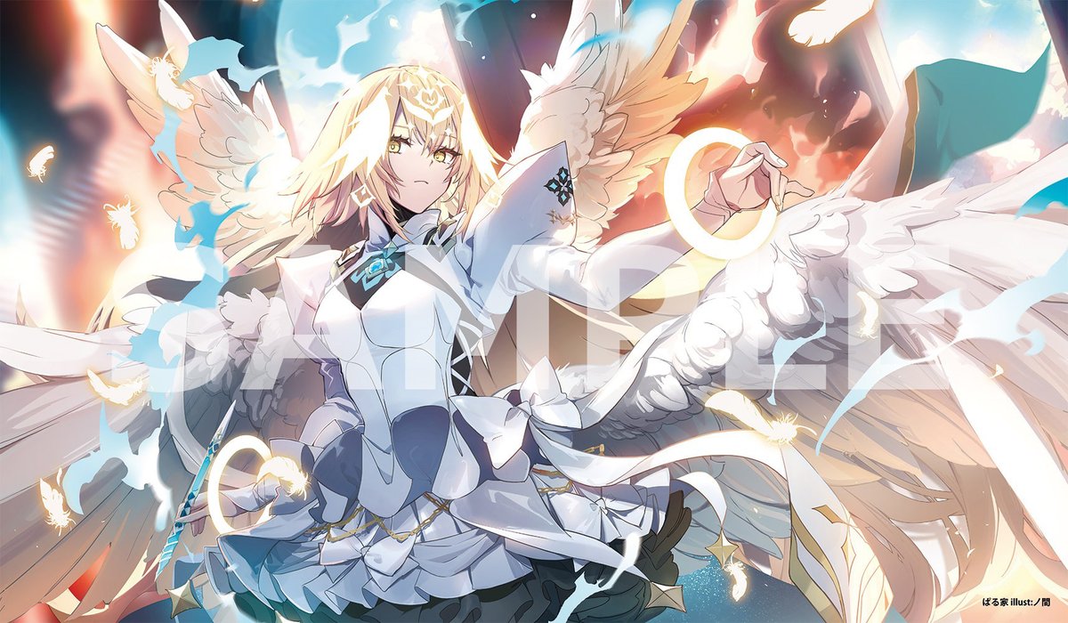 paruieS's tweet image. 【フォロー＆リポストキャンペーン】

「メタトロンジャンヌ」のスリーブとプレイマットを抽選で1名様にプレゼント！

応募方法はこのアカウントのフォローと、このポストをリポストして頂いたら完了！
締切は10月13日23時59分まで。

#ぱる家プレゼント企画