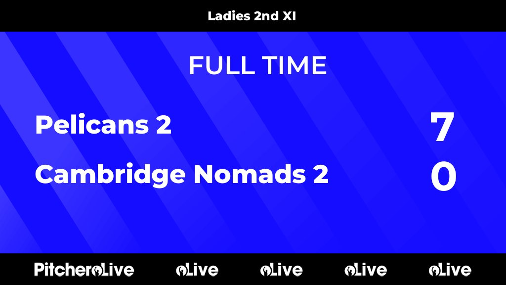 FULL TIME: Pelicans 2 7 - 0 Cambridge Nomads 2
#PELCAM #Pitchero
cambridgenomadshockeyclub.co.uk/teams/74107/ma…