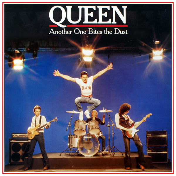 Queen started a three week run at No.1 on the US singles chart with 'Another One Bites The Dust.' October 4, 1980. Read and sing along.

Let's go!
Steve walks warily down the street
With the brim pulled way down low
Ain't no sound but the sound of his feet
Machine guns ready to