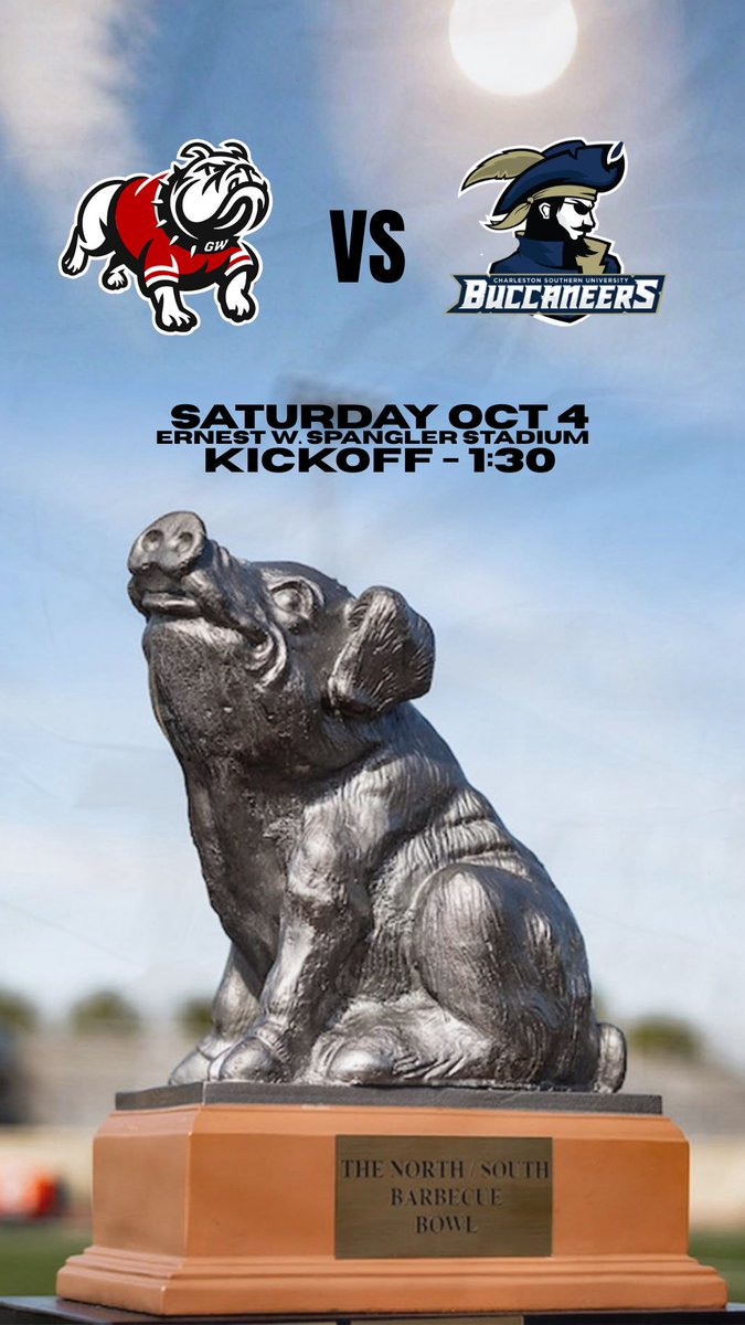Gameday visit <a href="/GWUFootball/">Gardner-Webb Football</a> for the BBQ Bowl 🏈🔥
Excited to see what the Dawgs are building 🐶 #AG2G #RollDawgs 
<a href="/MattRochester50/">Matthew Rochester</a> <a href="/T_Wright66/">Tyson Wright</a> <a href="/twilkes13/">Thomas Wilkes</a> <a href="/CoachCamStepp/">Cam Stepp</a> <a href="/RHS_FB/">RHS Football</a> <a href="/247Sports/">247Sports</a> @On3Recruits <a href="/DAWGHZERECRUITS/">Dawg House Recruiting</a> <a href="/LevelUpDBs/">Level Up DBs</a>