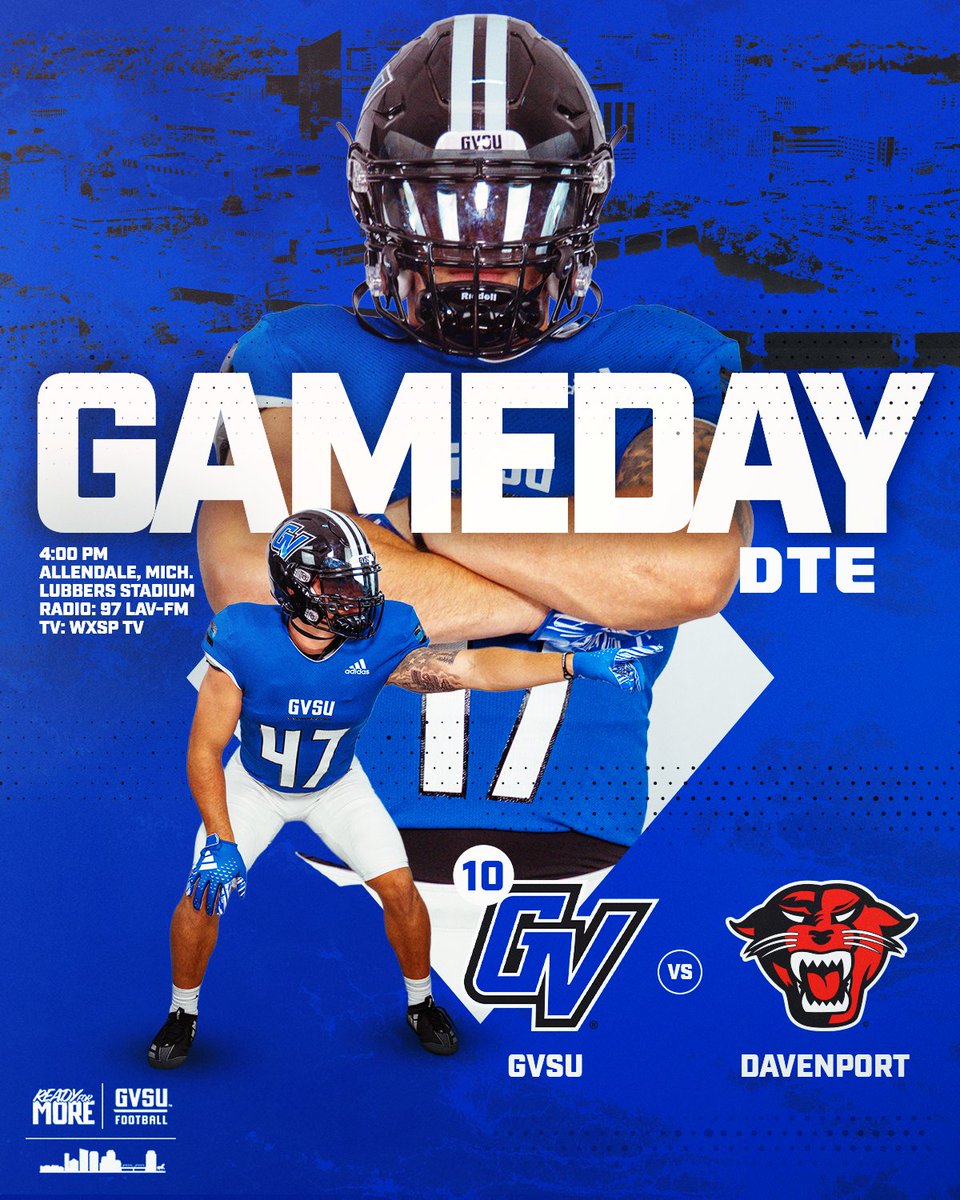 FAMILY DAY GAMEDAY! ⚓

🆚 Davenport
🕖 4:00 p.m.
🏟️ Lubbers Stadium
📺 shorturl.at/Tw8Rg
📻 wlav.com
🎟️ shorturl.at/ssFYV
📊 shorturl.at/SOX1G

#AnchorUp | #ReadyForMore