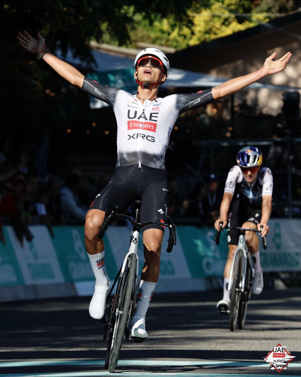 Our Isaac likes racing in Italy 😁👐🏻 #GiroDellEmilia 

Timing his attacks to perfection on the final ascent of the San Luca, <a href="/ISAACDELTOROx1/">ISAAC DEL TORO ROMERO</a> proved unstoppable in the 108th @girodellemilia 🔥

El Torito strikes again in 🇮🇹! #WeAreUAE