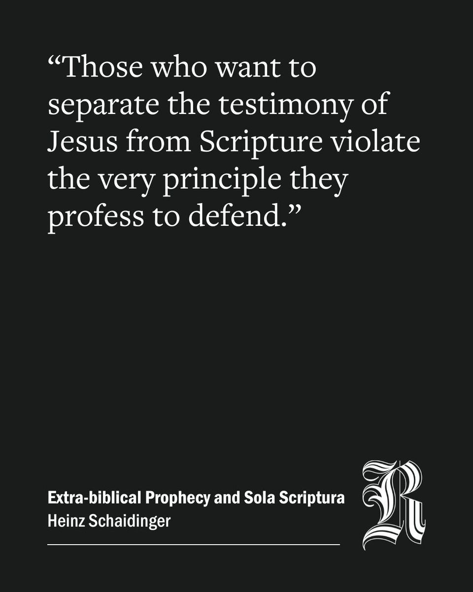 AdventistReview's tweet image. If Scripture is final, it also defines spiritual gifts. That means modern claims aren’t above the Bible, they’re tested by it. 
Does your view of sola scriptura include the Bible’s own teaching on prophecy? 

#SolaScriptura

adventistreview.org/theology/doctr…