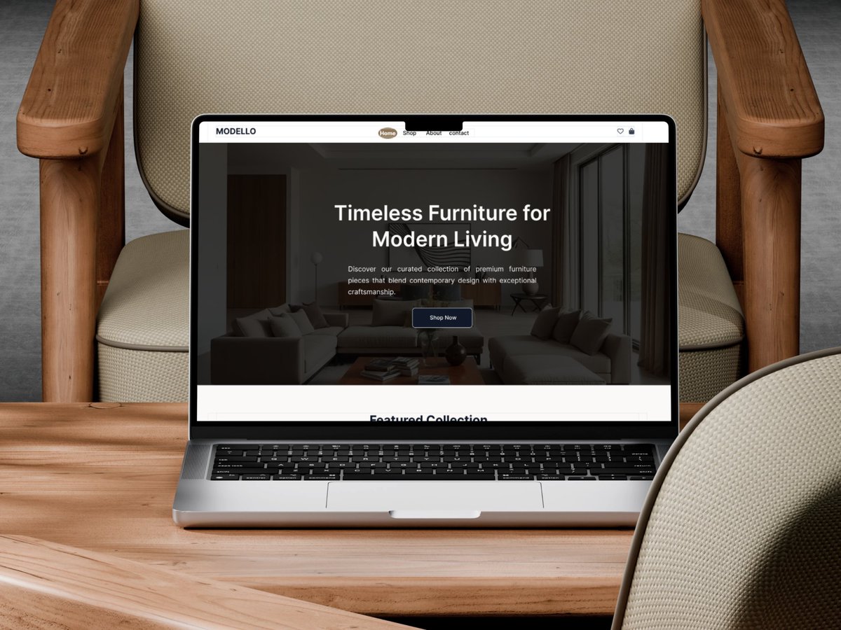 One of my recent works, landing page design for modelo- a furniture website.

Rate my work 👇👇