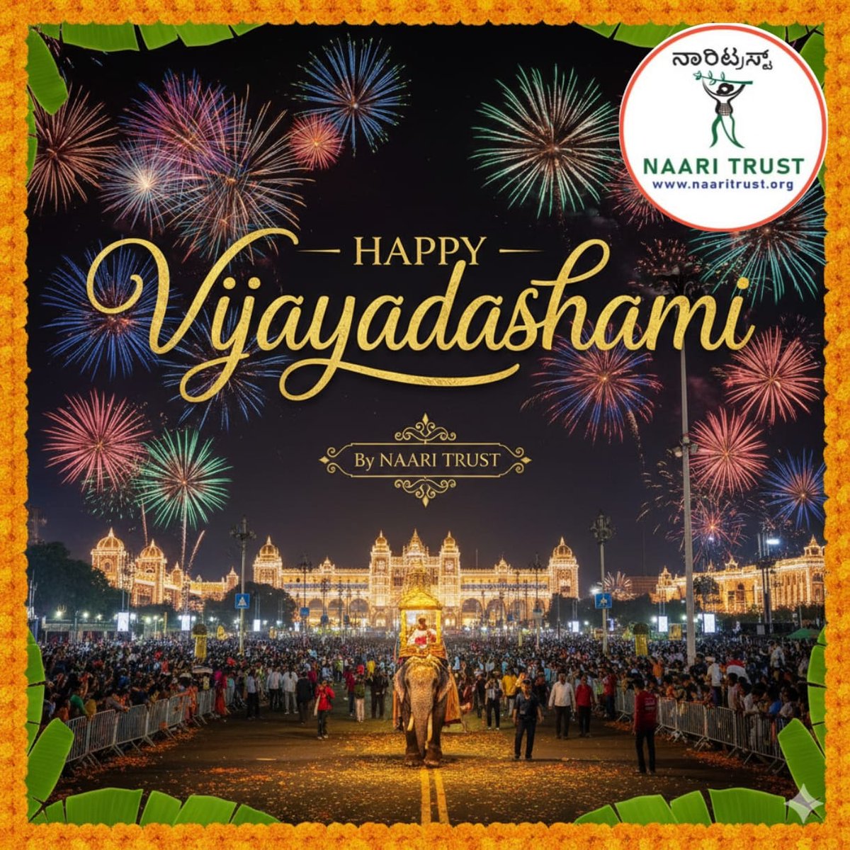 naaritrust's tweet photo. May the triumph of good over evil inspire your own journey. Here's to new beginnings and victorious moments! Happy Vijaya Dashami! 

https://t.co/E8YsyQ34ka

#Vijayadashami #Festival #NewBeginnings #Triumph #NaariTrust #NGO #Mysore #Victory #mysoredasara2025  #Celebrations https://t.co/ybke431j0m