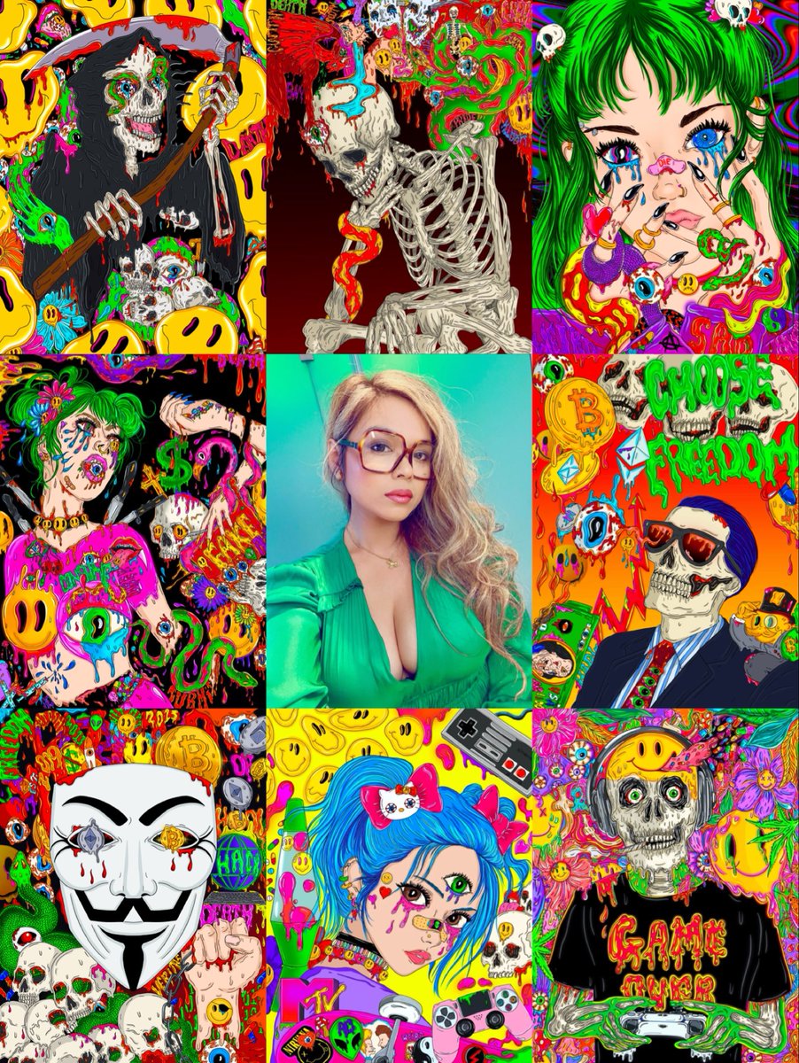 “Idgaf I’m insane, everybody walk through my brain….”  🖤👽🎨