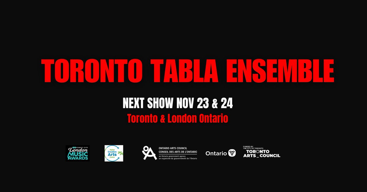 Toronto Tabla Ensemble (TTE) tweet media
