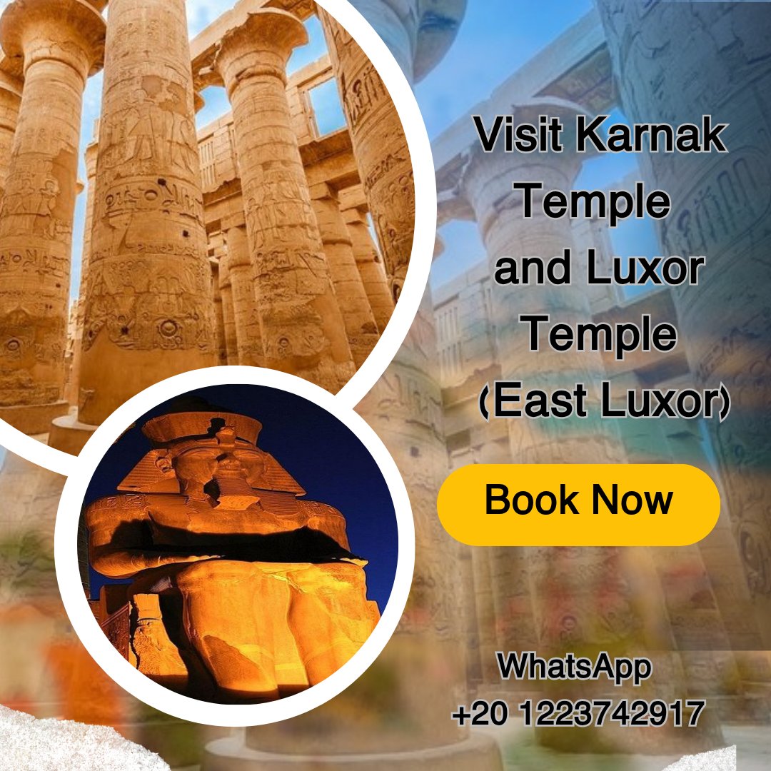 Traegy314268's tweet photo. Karnak Temples is one of the distinctive signs of Luxor. Karnak temples have turned into a complete guide and collection showing the stages 
Email :- info@traegy.com 📧📩
✅To book our trip and get more details, contact us on WhatsApp 📱(+20 1223742917) https://t.co/chNJQwNlXC