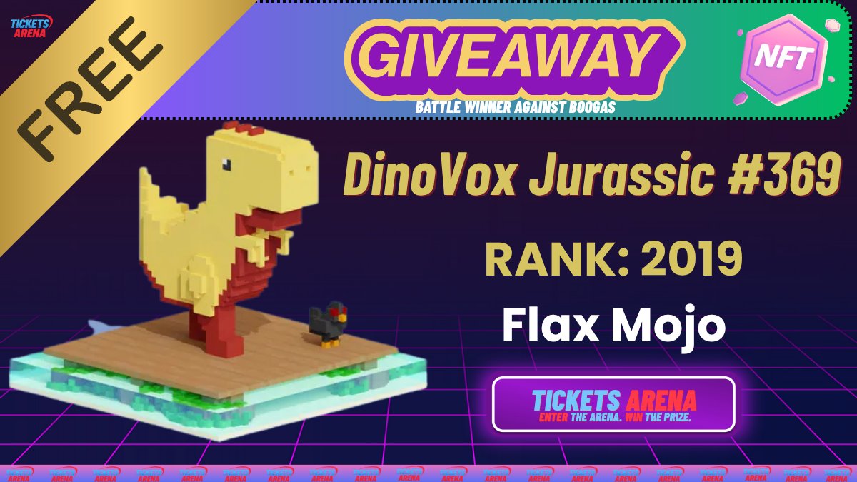 😍Once again, <a href="/TheDinoVox/">DinoVox</a> community takes the win in this battle against <a href="/BoogasX/">Boogas</a>! 🦖 

🎟️The lottery for DinoVox #369 is now live and completely FREE for the entire MultiversX community.
🔗 dapp.eventivivi.it/lotteries

➡️ These battles aren’t meant to pit communities against each