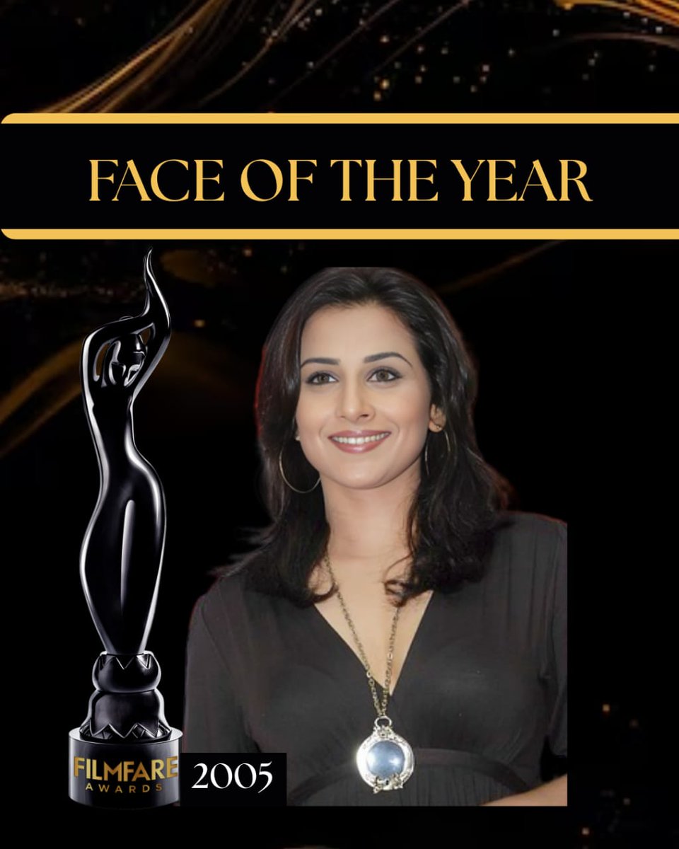 filmfare's tweet image. To the one who dared to be different! 💫

From her elegant debut in #Parineeta to resilient and strong performances in films like #Paa and #TumhariSulu, #VidyaBalan has  consistently wowed the critics and audiences alike, earning multiple Filmfare awards. 

With bold and fearless…