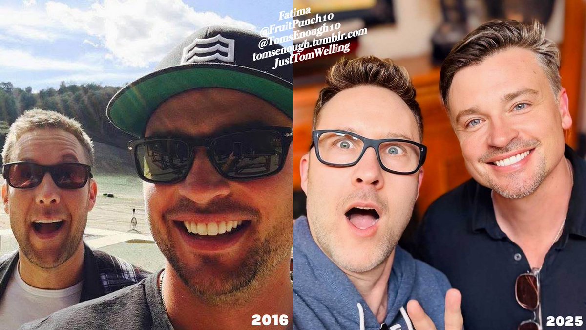 FruitPunch10's tweet image. Love your sixth post, Tom Welling! &quot;The time has flown by.&quot; Grateful to see your friendship with Michael Rosenbaum @michaelrosenbum strengthen! Thanks for seven seasons of Talk Ville @TalkVillePod! #TomWelling #MichaelRosenbaum #Smallville