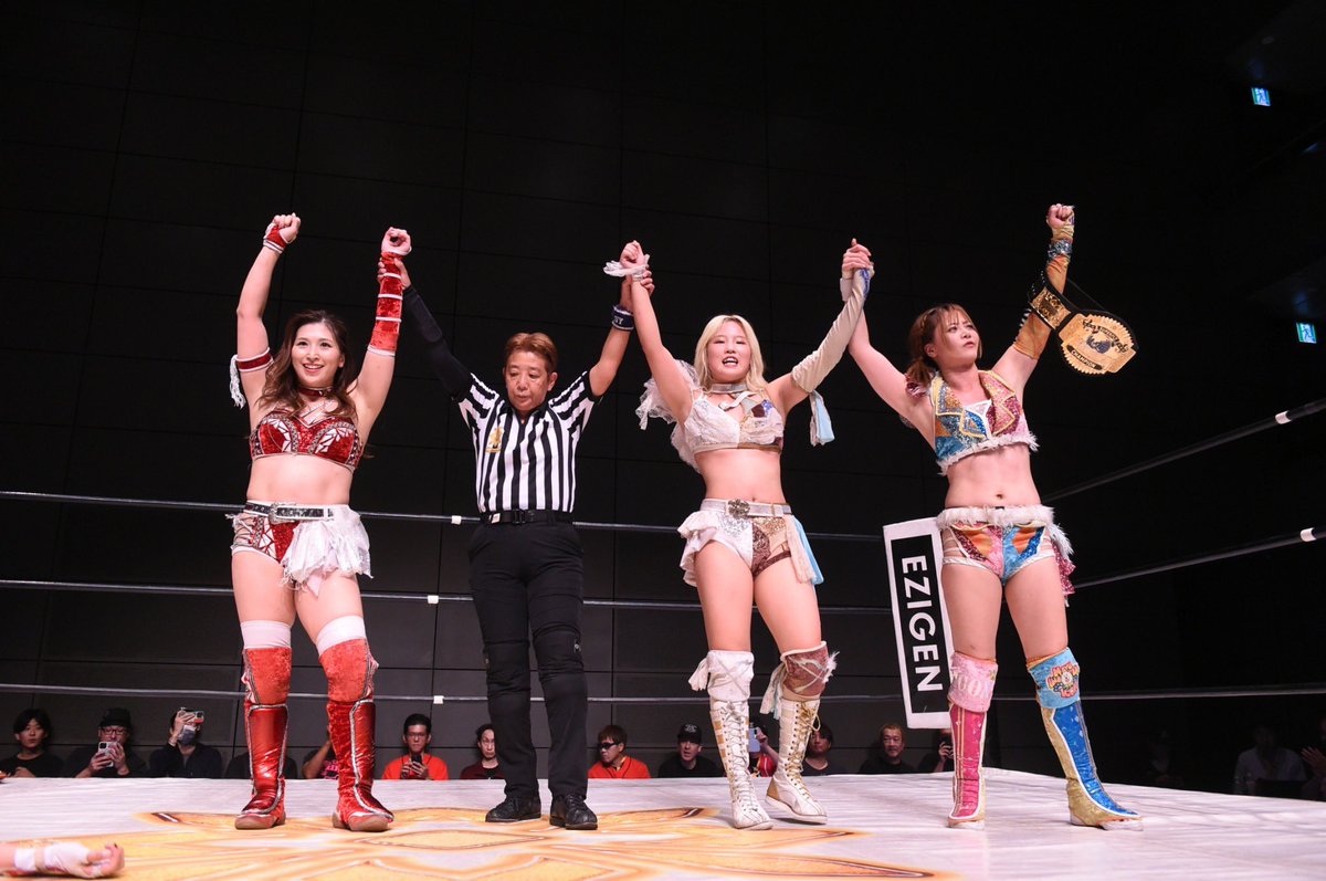 宇都宮大会ありがとうございました！！

林下詩美から勝利！！！
今日は詩美の知ってる私だったかもしれないけど、今までの私で勝った事こそ大きな意味がある。
でも、お互いまだまだこんなもんじゃないよね。

両国でも必ず、最後に笑顔で手をあげるんだ。

#pw_mg
