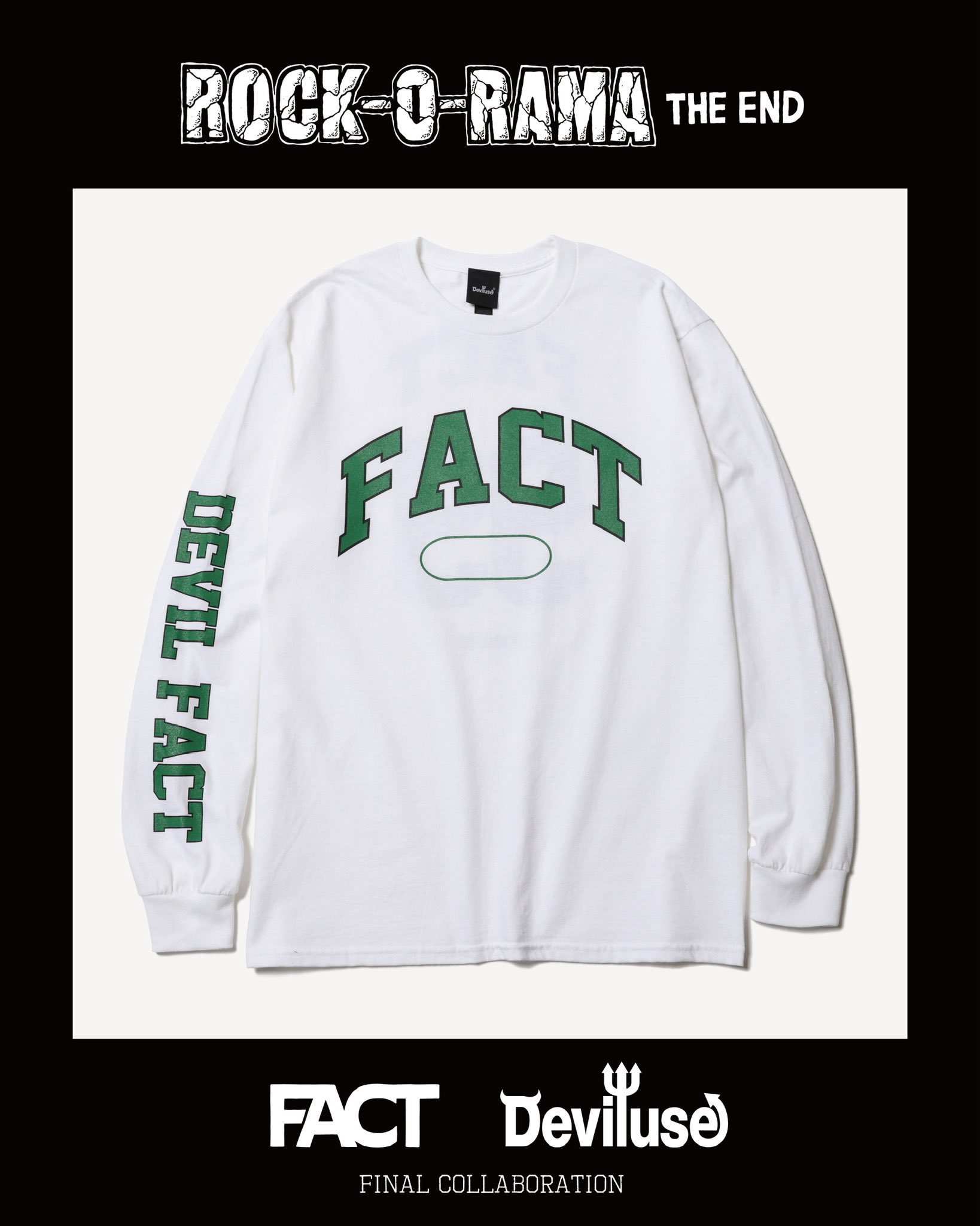 こ*う様 FACT ROCK-O-RAMA THE-END Tee XL 202 こ*う様 FACT ROCK-O