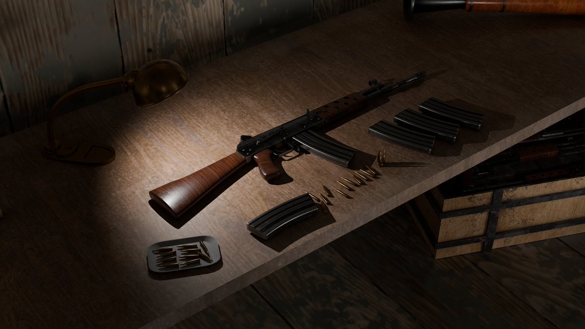 redline__studio's tweet photo. close-up renders from the scene!
Focused on weapon details, materials, and textures for that realistic finish.
#3DArt #3DProps #GunModels #HardSurface #BlenderRender #3DTexturing #GameDesign #CGArtist https://t.co/3aA5Z1Eqde