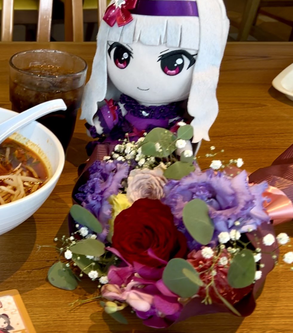 即席ですが
フラワーとラーメンと私（貴音）
#毎月四日は四条の日
