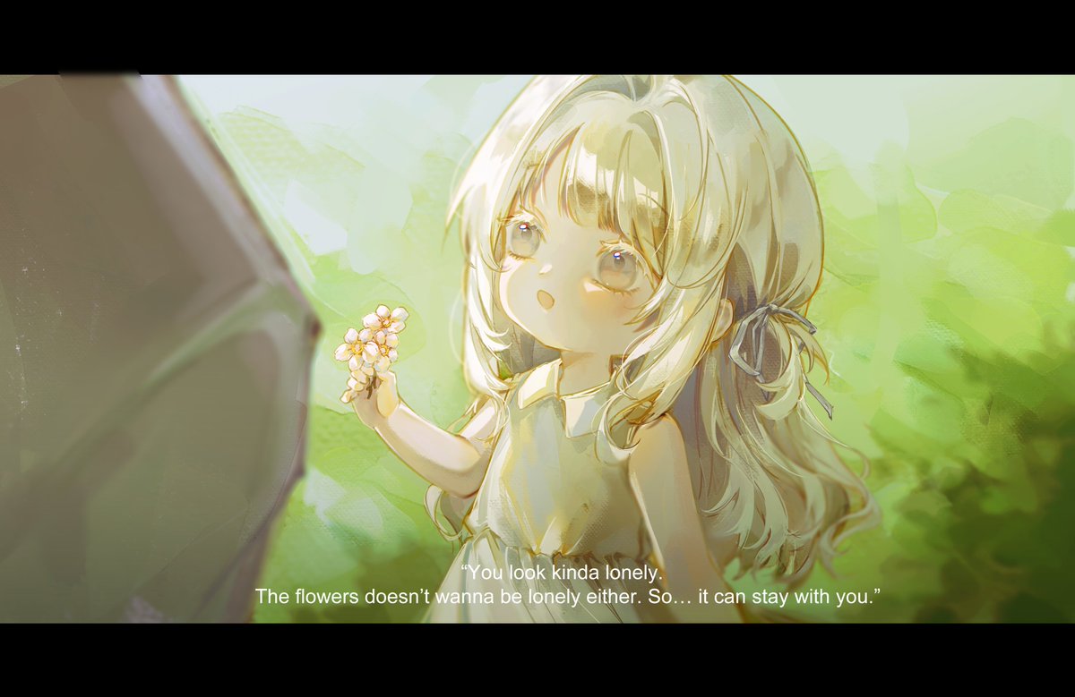 airrng7's tweet image. #OCstober First Appearance of Ellie 

[ Magnus told himself he didn’t care. Yet there he was, watching from the park bench near orphanage.
And there she was, Ellie, his daughter. Eyes bright, handing him flowers, not yet knowing the man before her was her father. ]

#ocsbase